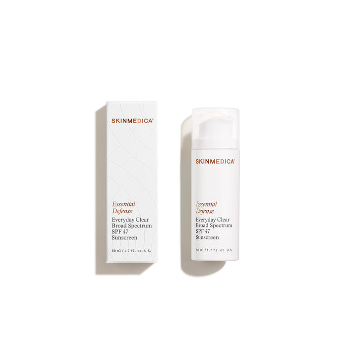 Image of the SkinMedica Essential Defense Everyday Clear Broad Spectrum SPF 47 Sunscreen variant: 1.85 fl oz box