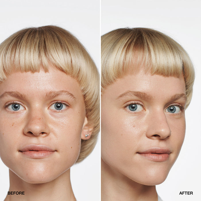 Before and after results of using Clinique Even Better Makeup Broad Spectrum SPF 15 variant: IVORY
