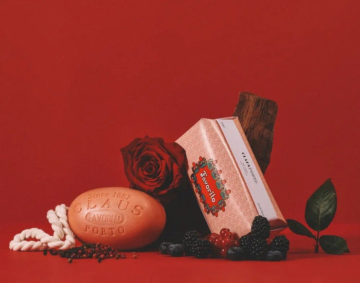 Lifestyle image of Claus Porto Favorito Soap on a Rope