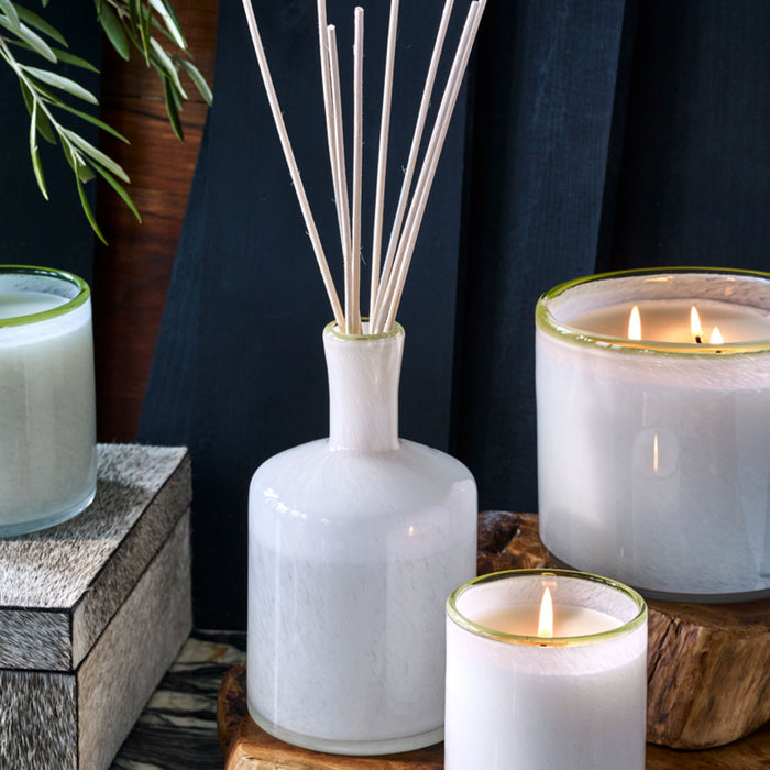 Lifestyle image of Lafco Feu de Bois Reed Diffuser variant: 15 fl oz (Signature)