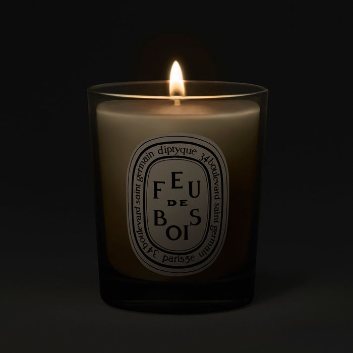 Lifestyle image of Diptyque Feu de Bois (Wood Fire) Candle  variant: 2.5 oz (Small)