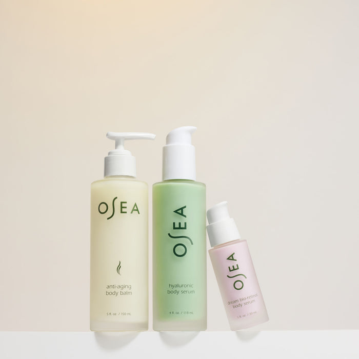 Lifestyle image of OSEA Firm & Hydrate Body Trio Mother's Day Gift Set (Limited Edition)