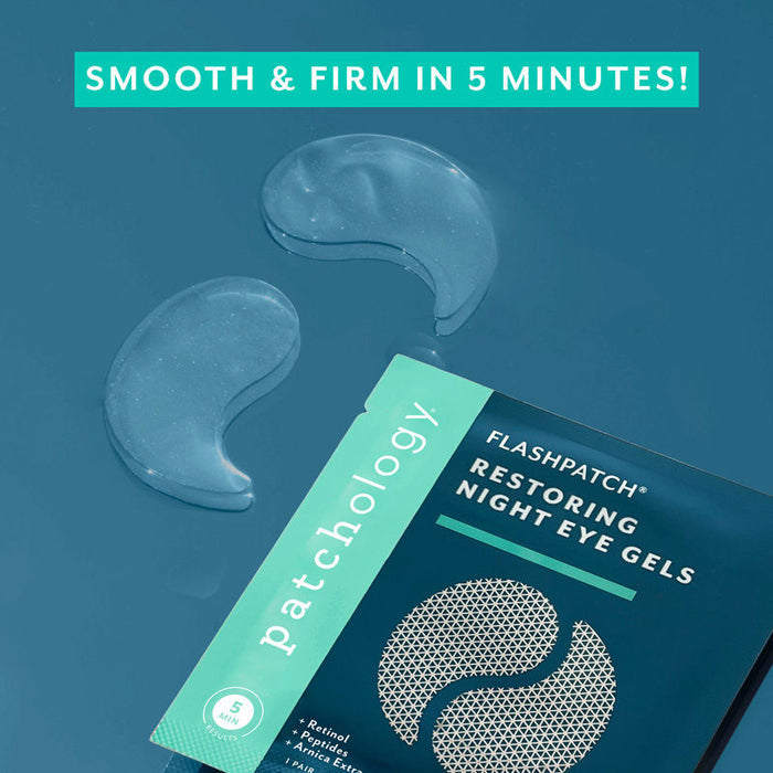 Lifestyle image of Patchology FlashPatch Restoring Night Eye Gels variant: 30 treatments