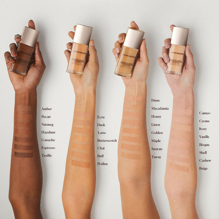 Model image of Laura Mercier Flawless Lumière Radiance-Perfecting Foundation variant: 1C1 SHELL