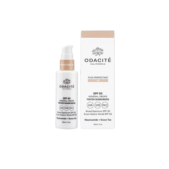 Odacité Flex-Perfecting Mineral Drops Tinted Sunscreen SPF 50 variant: 02 Light-Medium main image