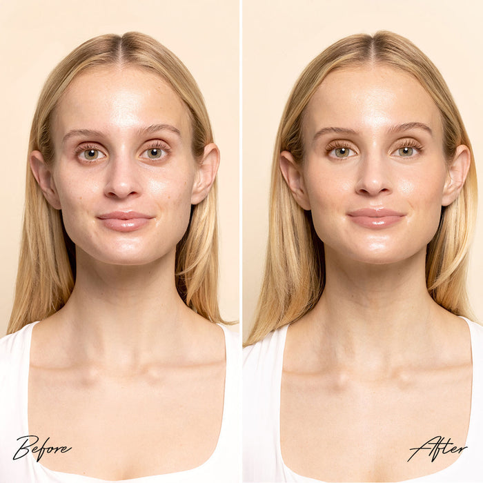 Before and after results of using Solara Suncare Fortune Teller SPF 30