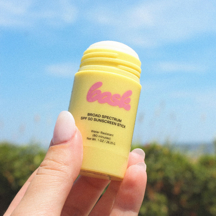 Lifestyle image of  Sunscreen Stick - Fragrance Free SPF 50 variant: Default Title