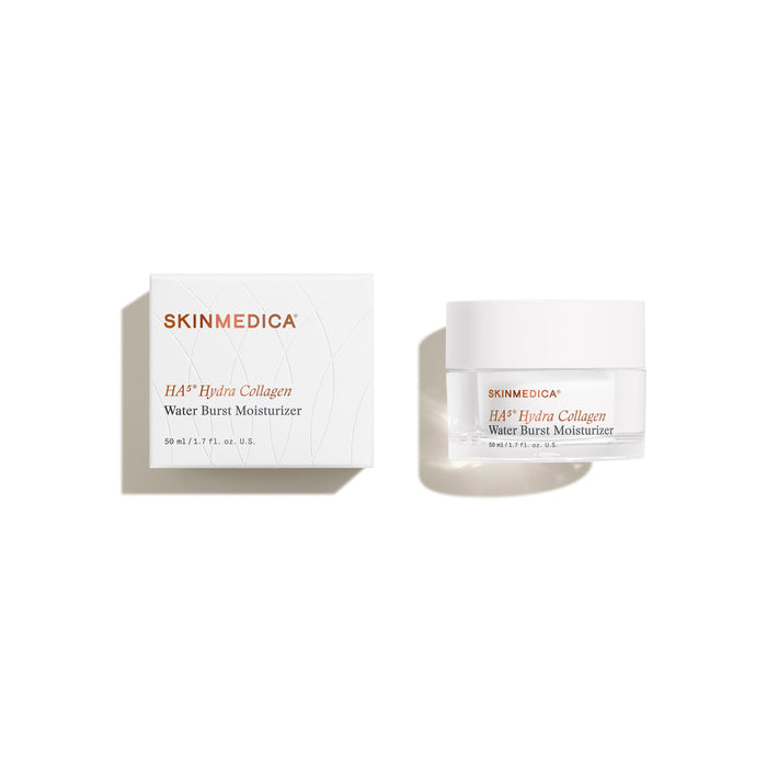 Image of the SkinMedica HA5 Hydra Collagen Water Burst Moisturizer with Vegan Collagen box