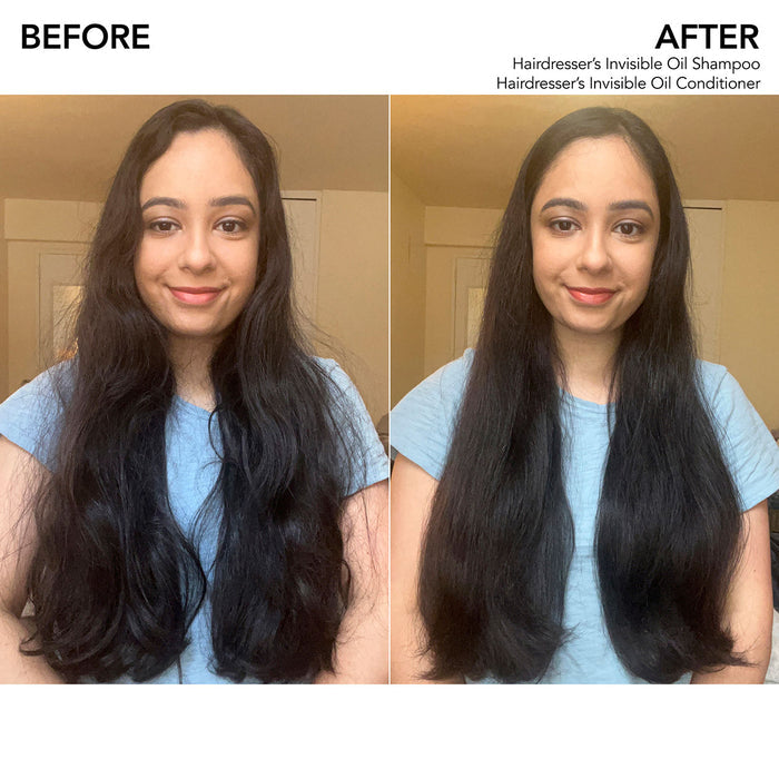 Before and after results of using Bumble and Bumble Hairdresser's Invisible Oil Conditioner variant: 6.7 fl oz