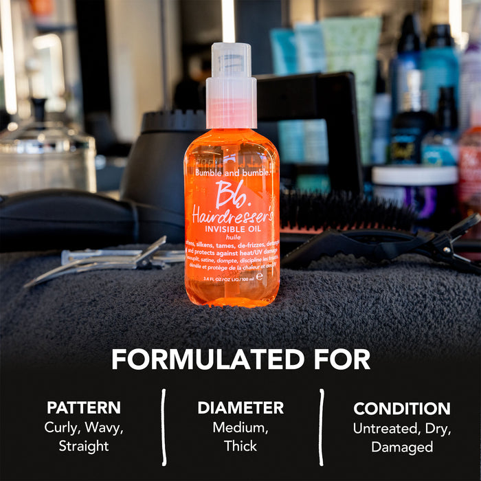 Lifestyle image of Bumble and Bumble Hairdresser's Invisible Oil Frizz Reducing Hair Oil variant: 3.4 fl oz