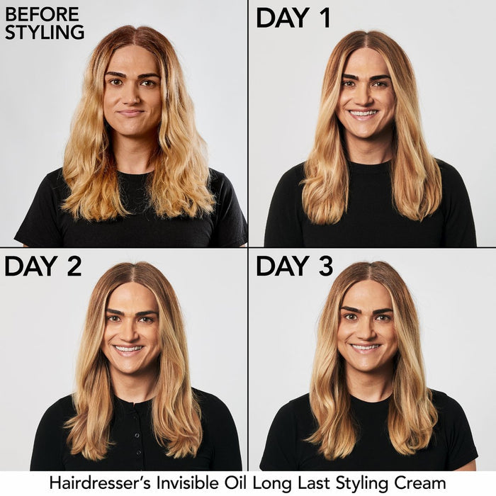 Model image of Bumble and Bumble Hairdresser's Invisible Oil Long Last Hydrating Hair Styling Cream  variant: 6.7 fl oz