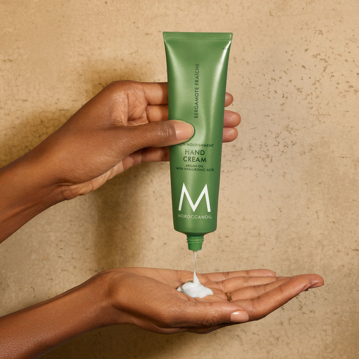 Model image of Moroccanoil Hand Cream Bergamot Frache variant: 3.4 fl oz
