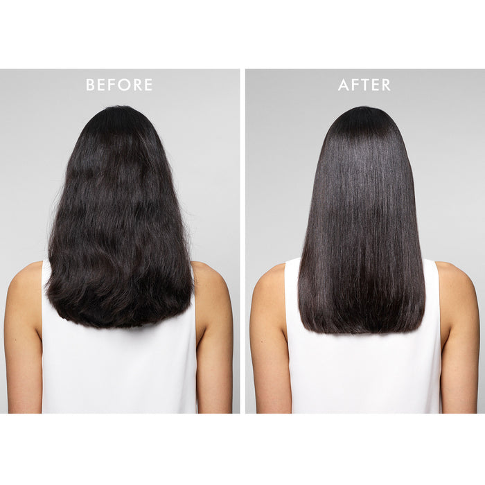 Before and after results of using Moroccanoil High Shine Gloss Mask variant: 6.7 fl oz