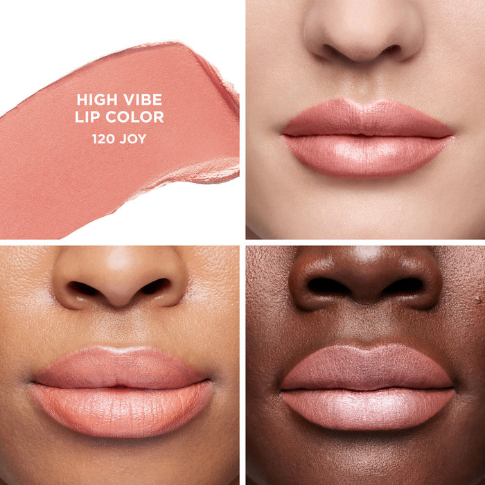 Model image of Laura Mercier High Vibe Lip Color variant: 120 Joy