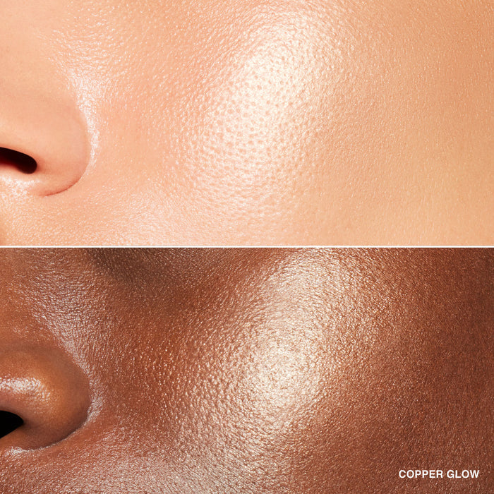 Model image of Bobbi Brown Highlighting Powder variant: Copper Glow