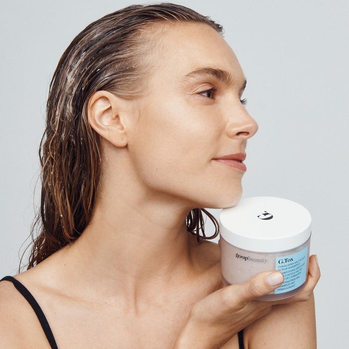 Model image of Goop Beauty Himalayan Salt Scrub Shampoo