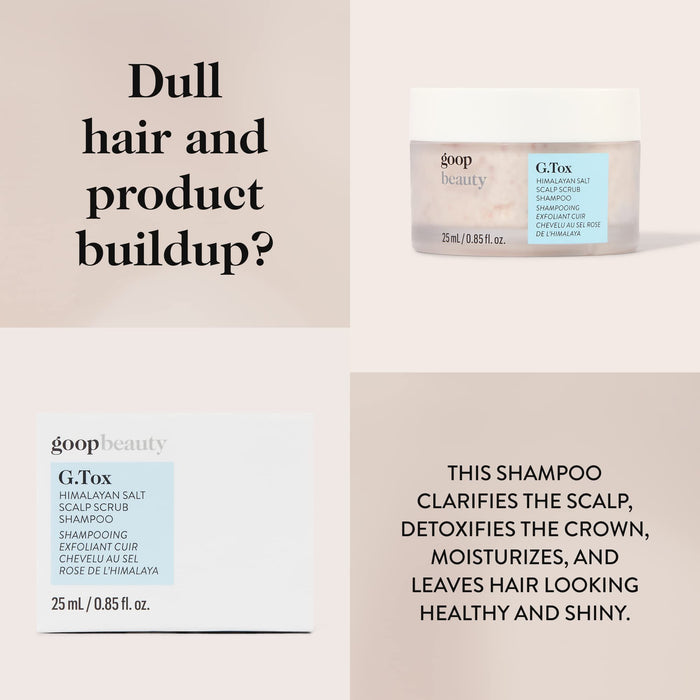 Lifestyle image of Goop Beauty Himalayan Salt Scrub Shampoo