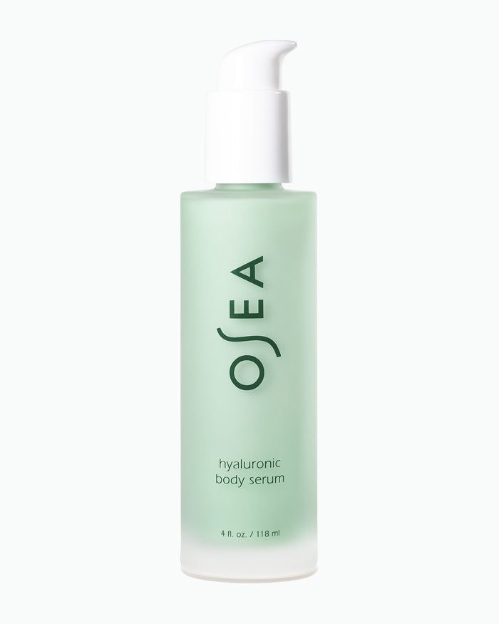 Hyaluronic Body Serum 4 oz bottle on white background for ecommerce display
