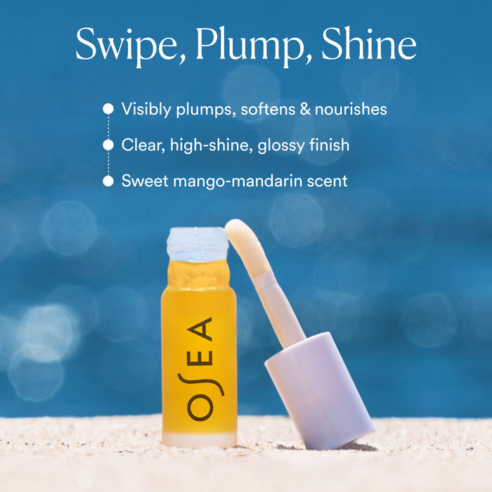 Lifestyle image of OSEA Hyaluronic Lip Oil Booster