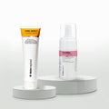 Skininspired Skincare Combo of Care Addict Sunscreen and Foaming Face Wash.