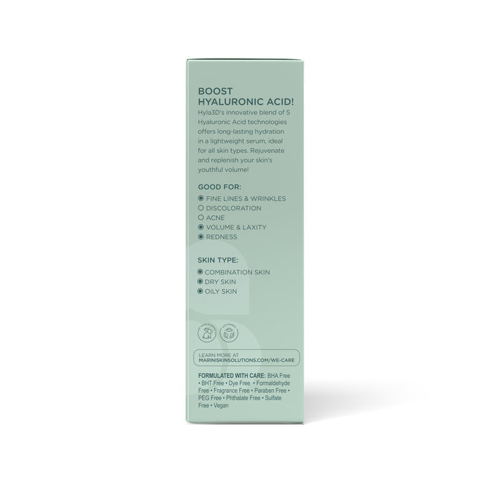 Back image of Marini SkinSolutions Hyla3D Face Serum