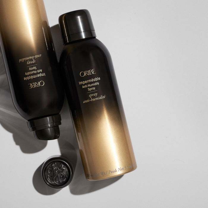 Lifestyle image of Oribe Impermeable Anti-Humidity Frizz Control Hair Spray