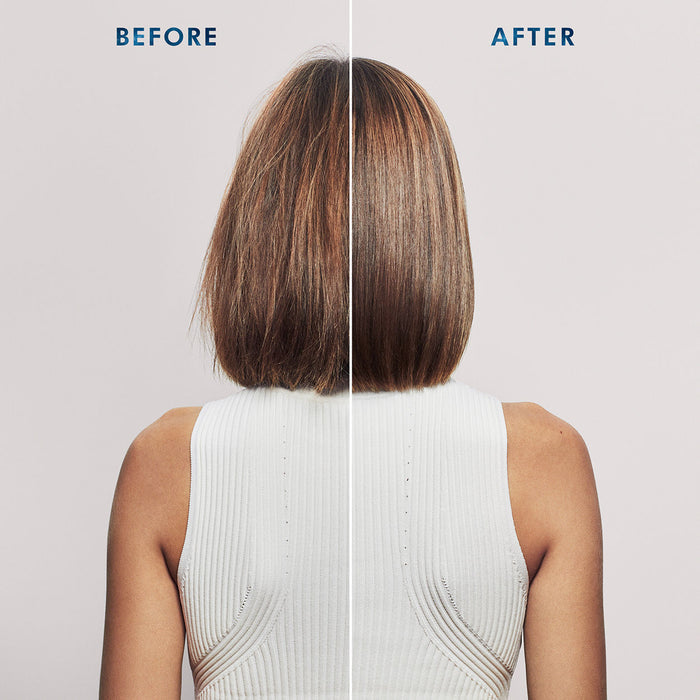 Before and after results of using Moroccanoil Intense Smoothing Serum