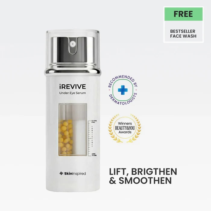 iREVIVE Under Eye Serum (24ml) | For Dark Circles, Fine Lines & Puffiness
