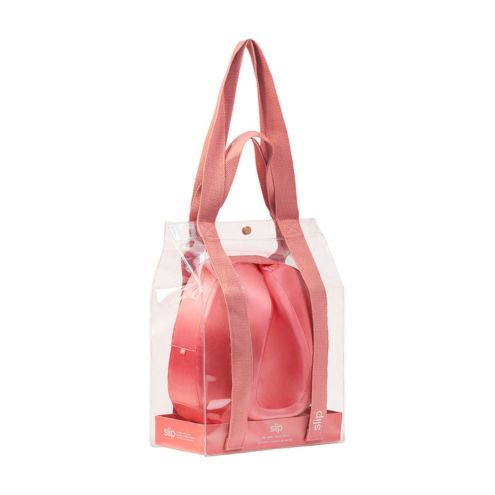 Image of an open Slip Jet Setter Travel Pillow variant: Blush