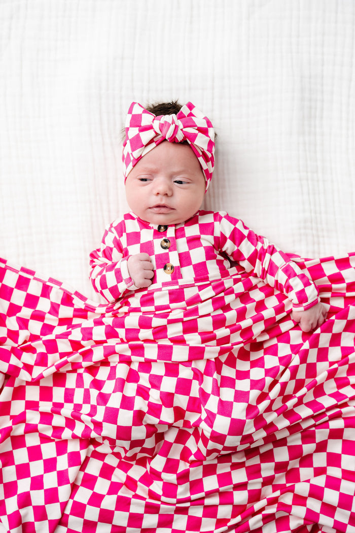 Kate Newborn Headband Bundle + Knotted Gown