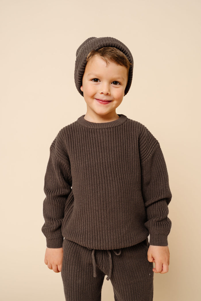 Knit Beanie - Cocoa
