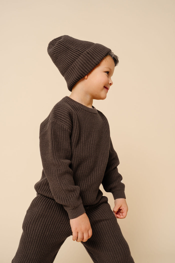 Knit Beanie - Cocoa