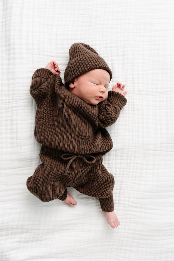 Knit Beanie - Cocoa
