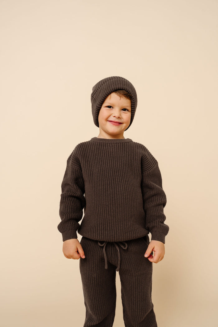Knit Beanie - Cocoa