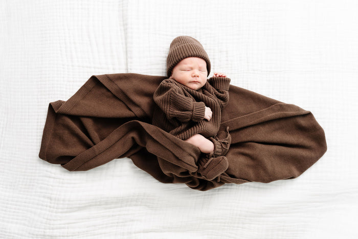 Knit Blanket - Cocoa