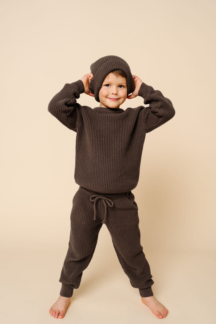 Knit Chunky Sweater - Cocoa