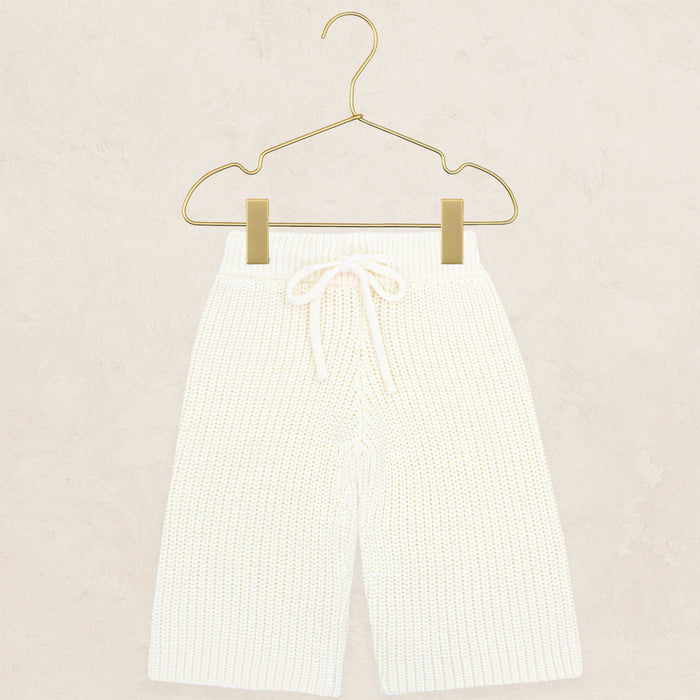 Knit Chunky Wide Leg Pant - Ivory
