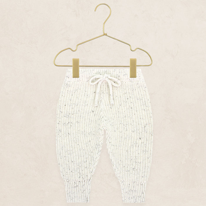 Knit Jogger Pant - Cream Speckle