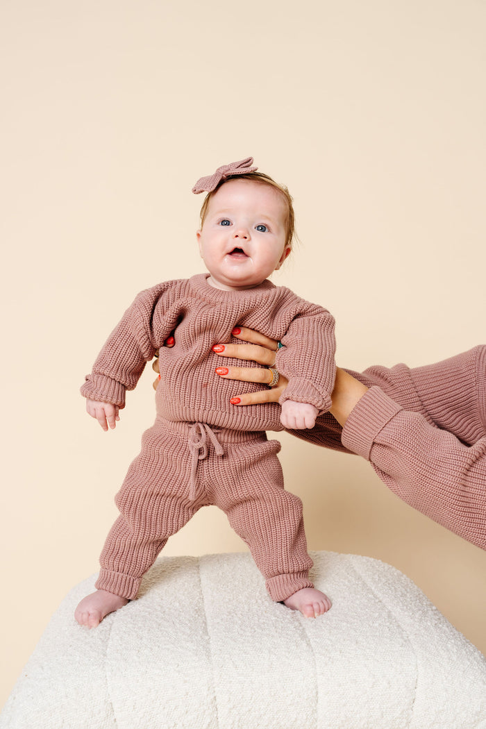 Knit Jogger Pant - Mauve
