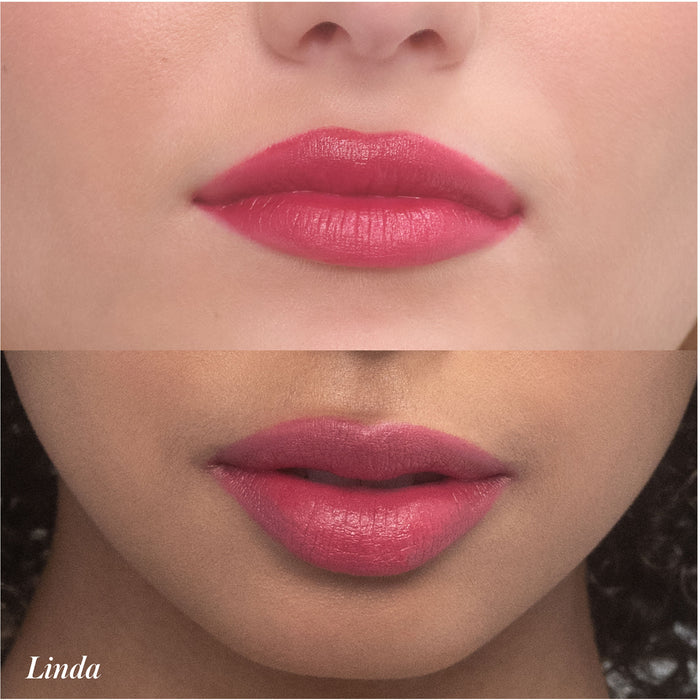 Model image of RMS Beauty Legendary Serum Lipstick variant: Linda