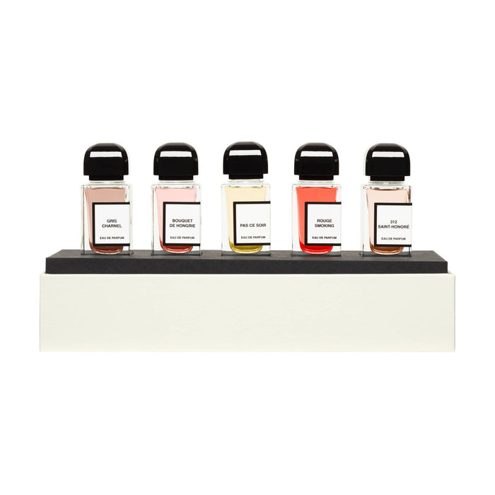 Image of an open BDK Parfums Les Miniatures Coffret