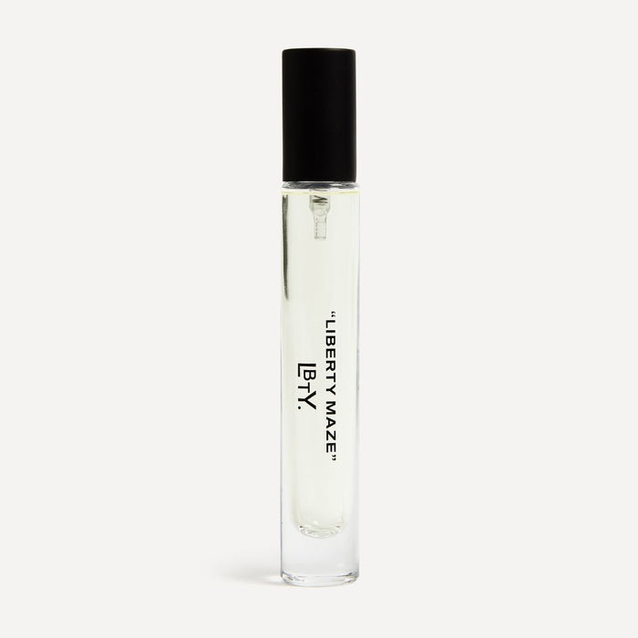 Image of a closed Liberty LBTY. Liberty Maze Eau De Parfum variant: 0.27 fl oz