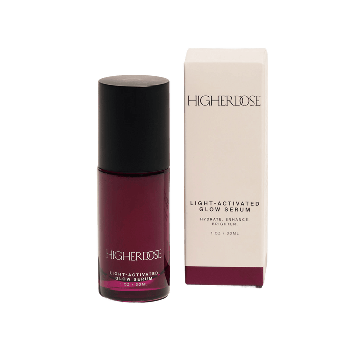 Image of the HigherDose Light-Activated Glow Serum box