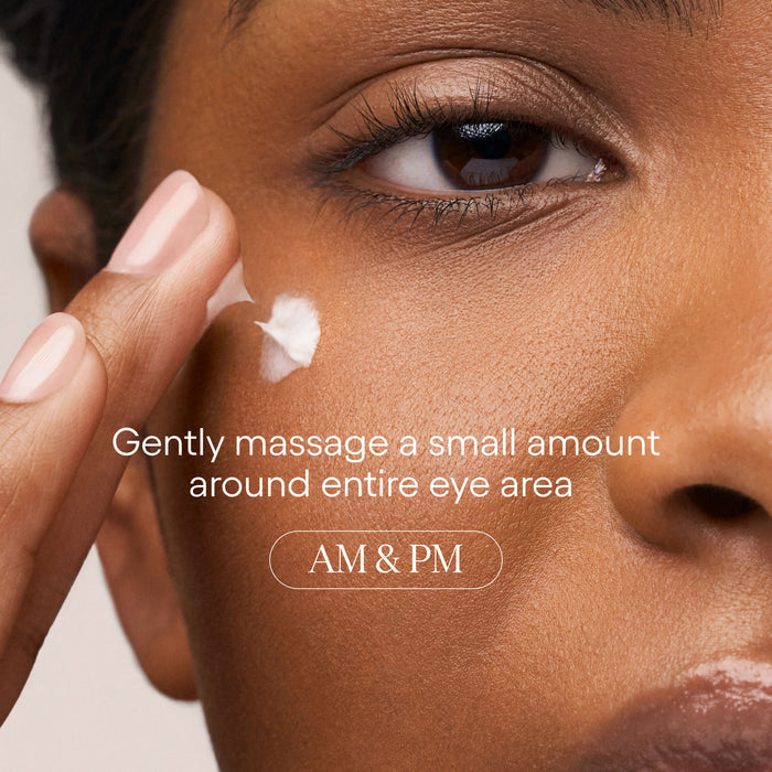 Model image of Alpyn Beauty Line-Filling Eye Cream with Bakuchiol and Caffeine