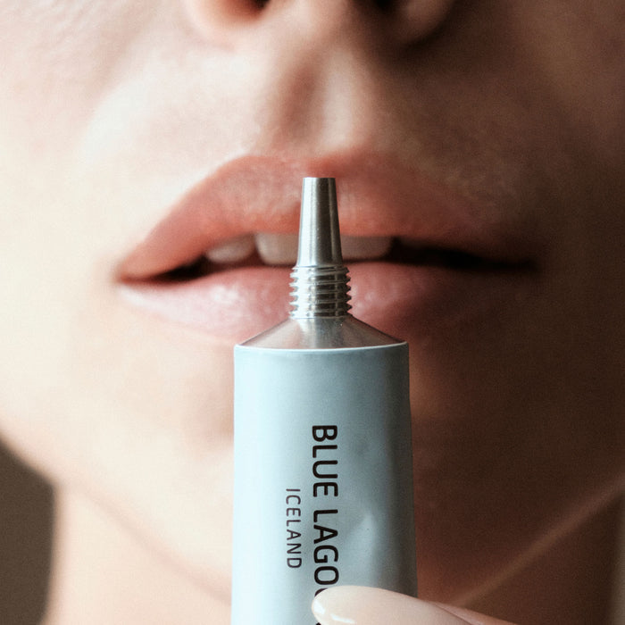 Image of an open Blue Lagoon Skincare Lip Balm