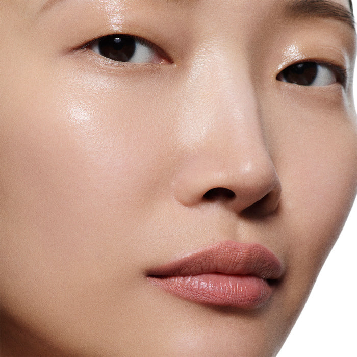 A shade comparison of   variant: 01 - a pale pink for fair to light lip tones
