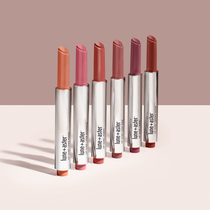 Lifestyle image of Lune+Aster Lip Glide variant: Brown Sugar