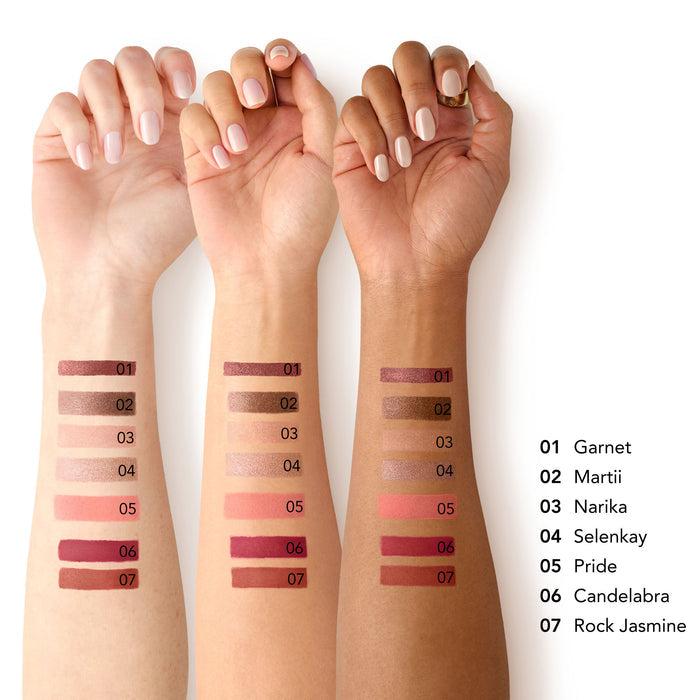 An arm swatch of Chantecaille Lip Veil - Lion Collection