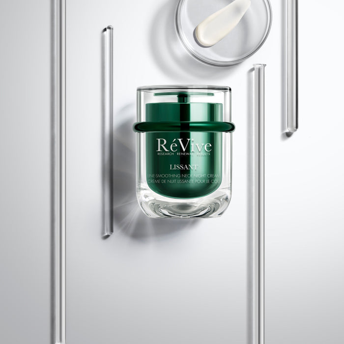 Lifestyle image of RéVive Lissant Line-Smoothing Neck Night Cream