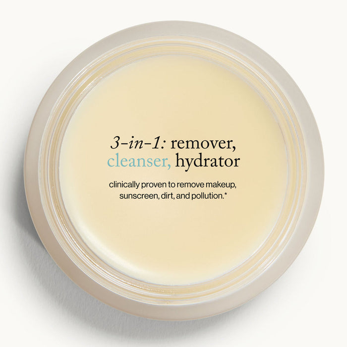 Image of an open Goop Beauty Luminous Cleansing Balm